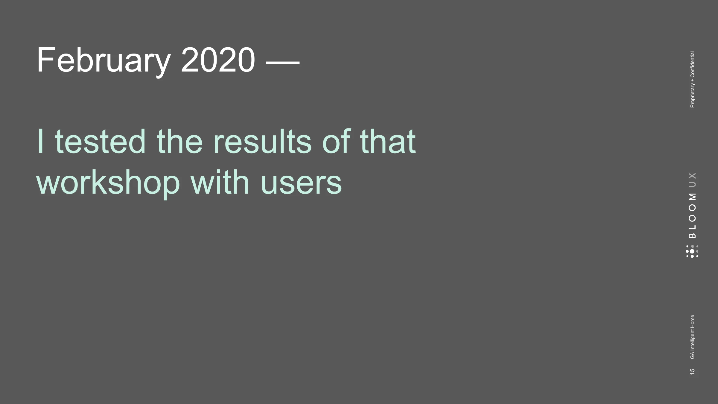 February 2020 — — I tested the results of that